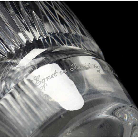 Michael Morrissey for Waterford, Egret in the Reeds Crystal Vase | 305 of 2500 - Picture 7 of 10